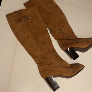 Michael Kors  brown suede boots to the knee, these r awesome boots, VG condition